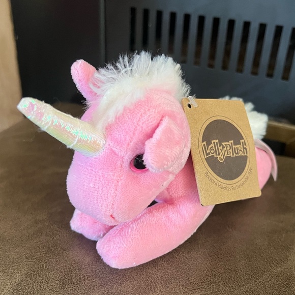 Other - NWT LollyPlush Pink Unicorn Plush – Eco-Friendly Stuffed Animal